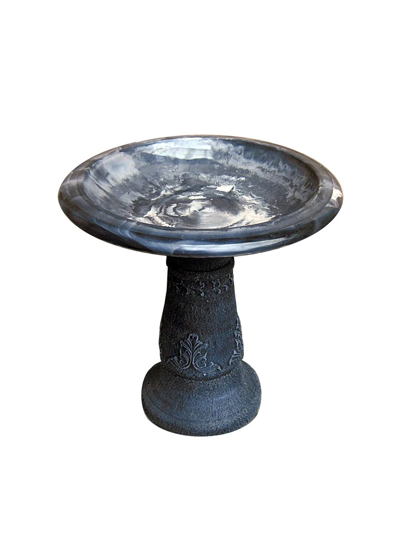 Exaco Enduro Clay Florentine Birdbath 2 Exaco Enduro Clay Florentine Birdbath - Image 2