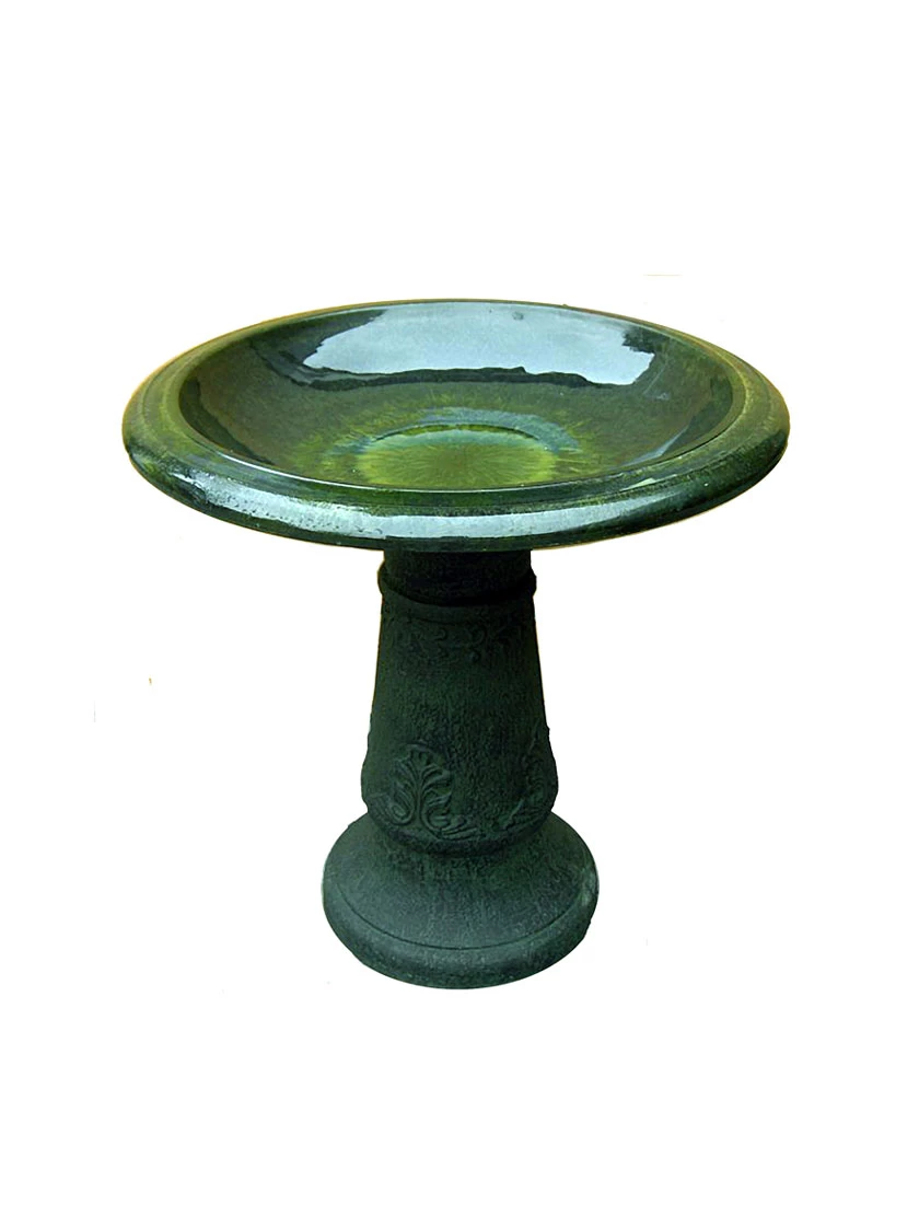 Exaco Enduro Clay Florentine Birdbath 1 Exaco Enduro Clay Florentine Birdbath