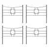 Achla Designs Square-on-Squares Fence Sections, Set Of 4
