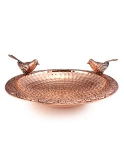 Pure Copper Bird Bath With Two Copper Birds And Multipronged Garden Pole 8 Pure Copper Bird Bath With Two Copper Birds And Multipronged Garden Pole -Green Haven Shop 8613378 04v