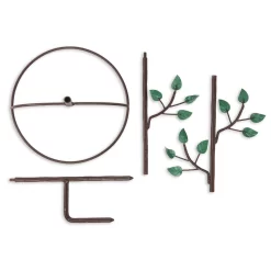 Pure Copper Bird Bath With Two Copper Birds And Tree Multipronged Garden Pole -Green Haven Shop 8613379 03v scaled