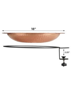 Pure Copper Bird Bath Deck Mount 13 Pure Copper Bird Bath Deck Mount -Green Haven Shop 8613382 05v