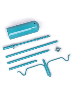 Color Pop 2 Arm Bird Feeder Pole Set With Squirrel Baffle -Green Haven Shop 8613786 05v