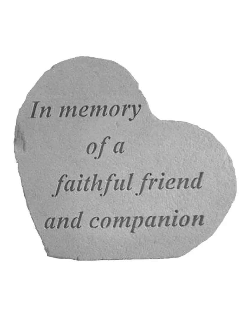 In Memory Of A Faithful Friend Memorial Stone 1 In Memory Of A Faithful Friend Memorial Stone
