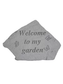 Welcome To My Garden Stone