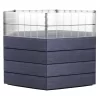 Modular Hexagon Raised Bed Kit With Translucent Panels, 28.5"