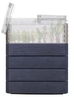 Modular Rectangular Raised Bed Kit With Translucent Panels & Lid -Green Haven Shop 8614250 01V
