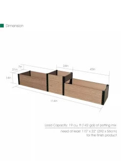Terraced Triple Garden Bed Peak -Green Haven Shop 8614258 03V 3 4